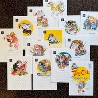 Tiny Cats in Cowboy Hats 2026 Desk Calendar