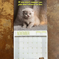 Social Justice Kittens 2026 Wall Calendar