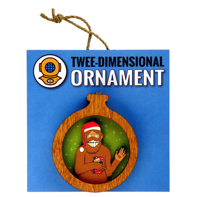 Santa Squatch Ornament