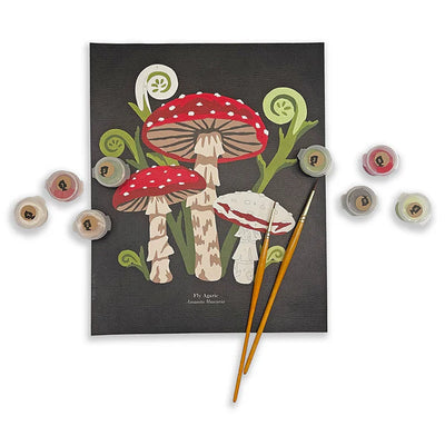 Fly Agaric Mushroom Paint by Numbers Kit