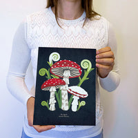 Fly Agaric Mushroom Paint by Numbers Kit