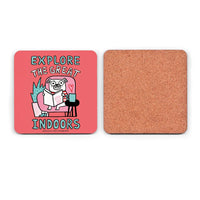 Explore the Great Indoors Pug Coaster