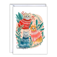 Merriest Holidays Cats Card