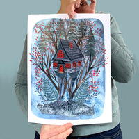 Baba Yaga's House Print