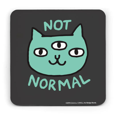 Not Normal Cat Coaster