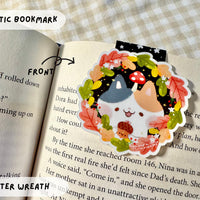 Winter Wreath Magnetic Bookmark