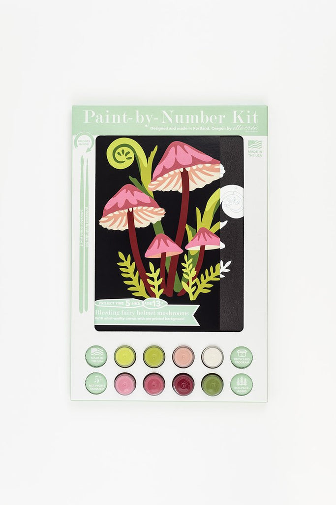 Bleeding Fairy Helmet Mushroom Paint by Numbers Kit