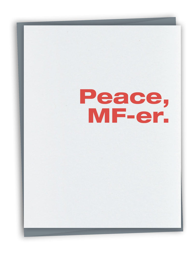 Peace, MF-er Holiday Card