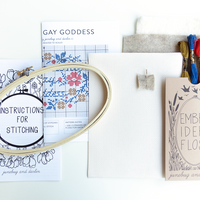 Benevolent Gay Goddess Cross Stitch Kit