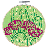 Blooming Cactus Embroidery Kit