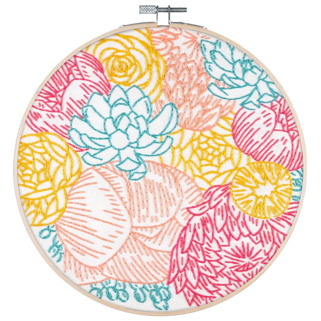 Floral Profusion Embroidery Kit – Crafty Wonderland