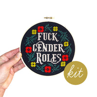Gender Roles Cross Stitch Kit