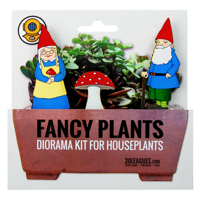 Garden Gnome Plant Diorama Kit