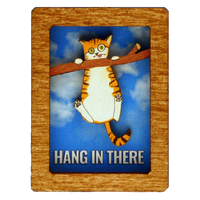 Hang In There Cat Magnet or Ornament