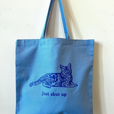Just Shut Up - Kitty Cat Tote Bag