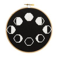Moon Phases Cross Stitch Kit