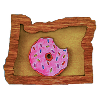 Donut Oregon Magnet or Ornament