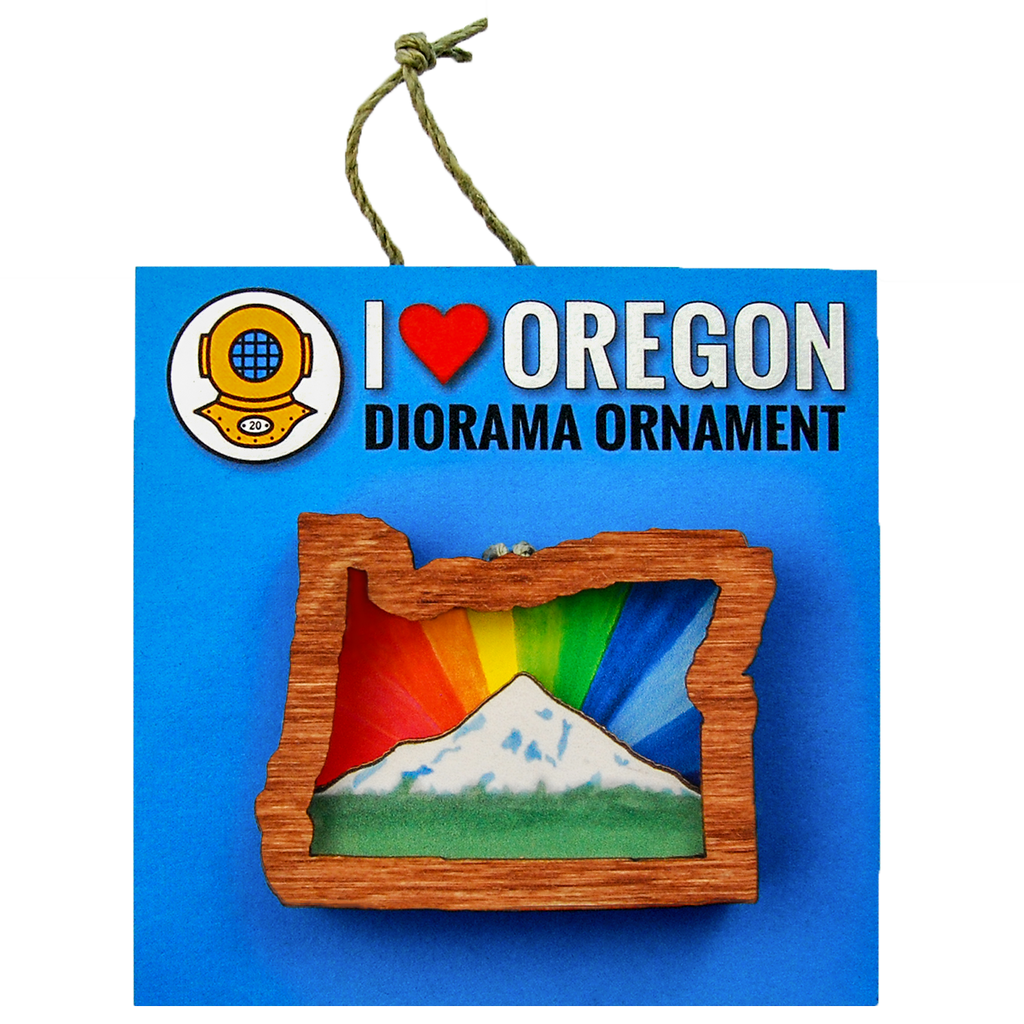 Rainbow Mt. Hood Oregon Magnet or Ornament