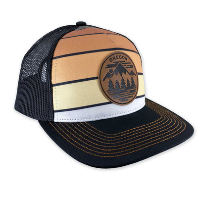Oregon Fifty Ranges Striped Curved Bill Trucker Hat