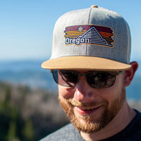 Oregon Horizons Trucker Hat - Ginger and Gray