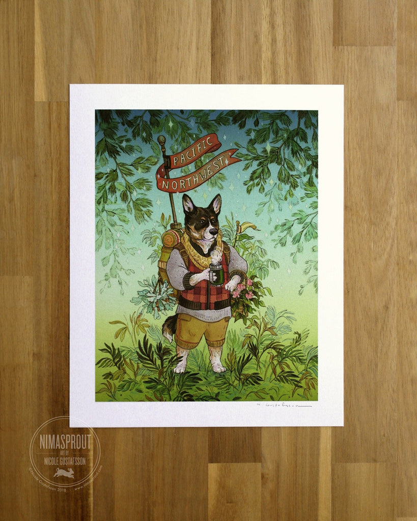 Pacific NW Pup Print