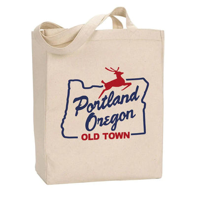 Portland Stag Sign Tote Bag