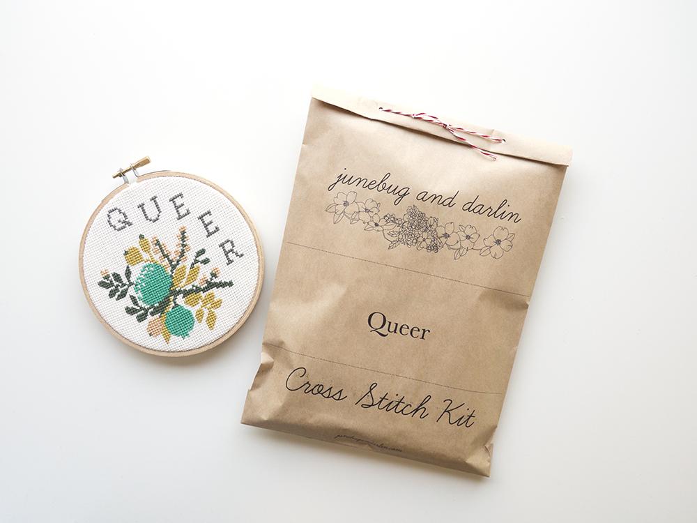 Queer Cross Stitch Kit – Crafty Wonderland