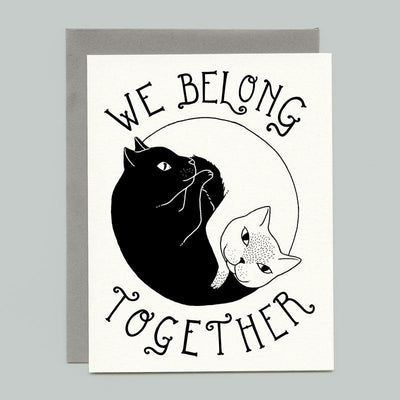 Yin Yang Cats Card