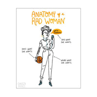 Anatomy of a Rad Woman Print