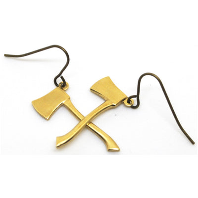Golden Ax Earrings