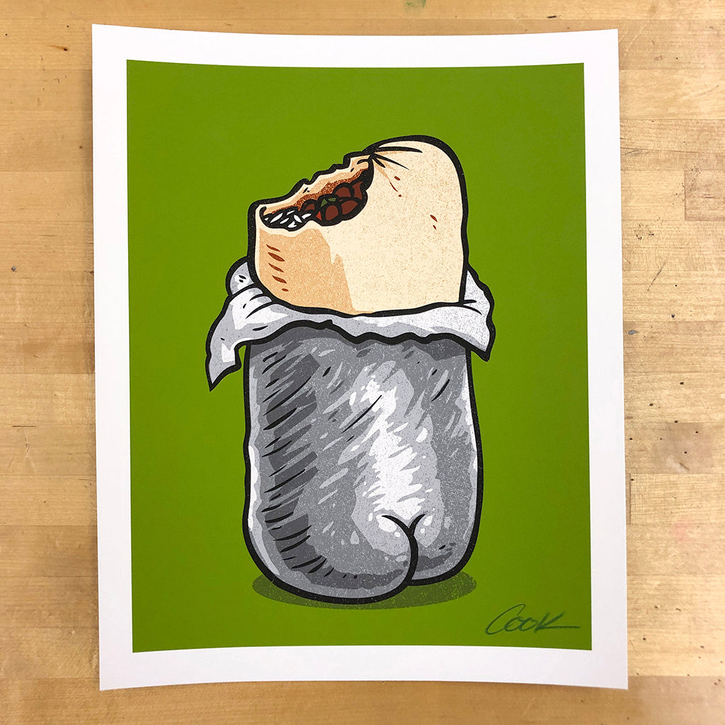 Burrito Butt Print