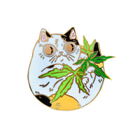 Cannabis Cat Enamel Pin