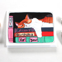 Cat Nap Birthday Card