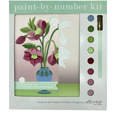 Hellebores Floral Paint by Numbers Kit