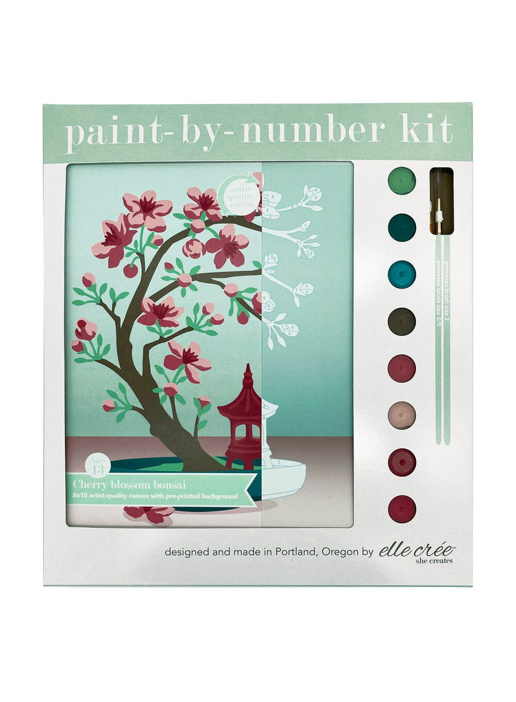 Cherry Blossom Bansai Paint by Numbers Kit – Crafty Wonderland