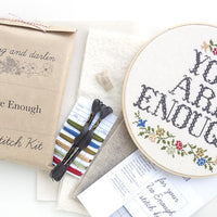 You Are Enough Cross Stitch Kit