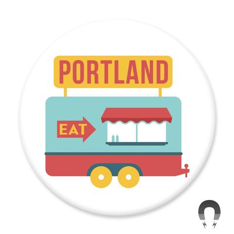 Portland Food Cart Magnet