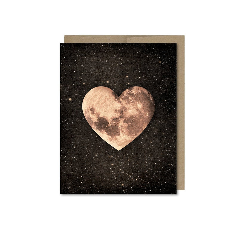 Heart Moon Card