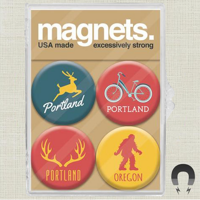 Portland Icons Magnet Set