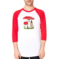 Gnome and Mushroom Raglan Shirt