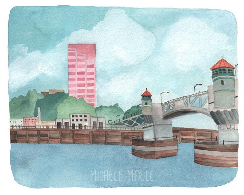 Burnside Bridge Print