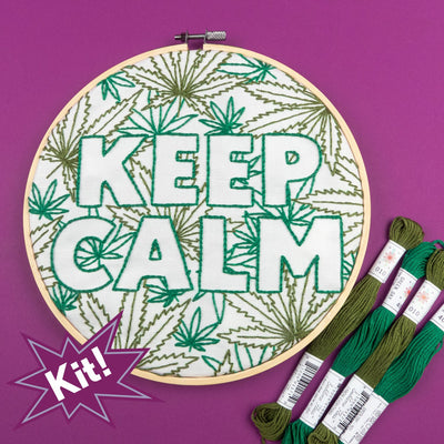 Keep Calm Embroidery Kit