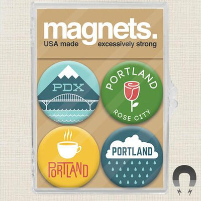 Rose City Magnet Set