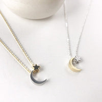 Moon + Star Necklace