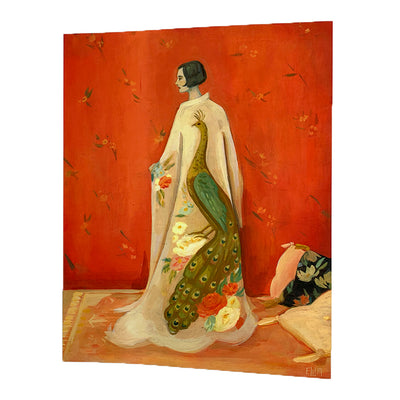 Peacock Kimono Print