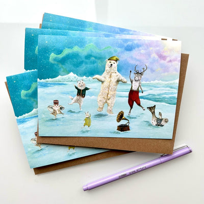 Polar Prancing Cards - Set of 12