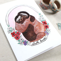 Sloth Hugs Card