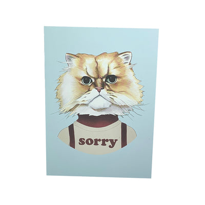 Sorry Cat Card