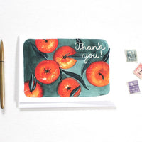 Tangerine Thank You Card