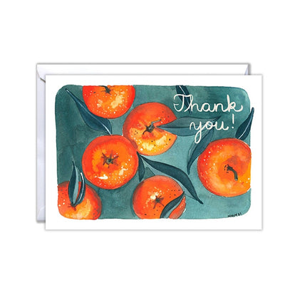 Tangerine Thank You Card